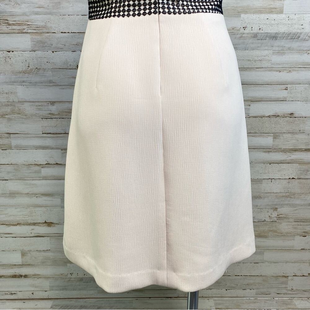 Club Monaco Zulandah Crochet Lace Dress Womens Size 4 Cream Black Textured - Picture 13 of 17